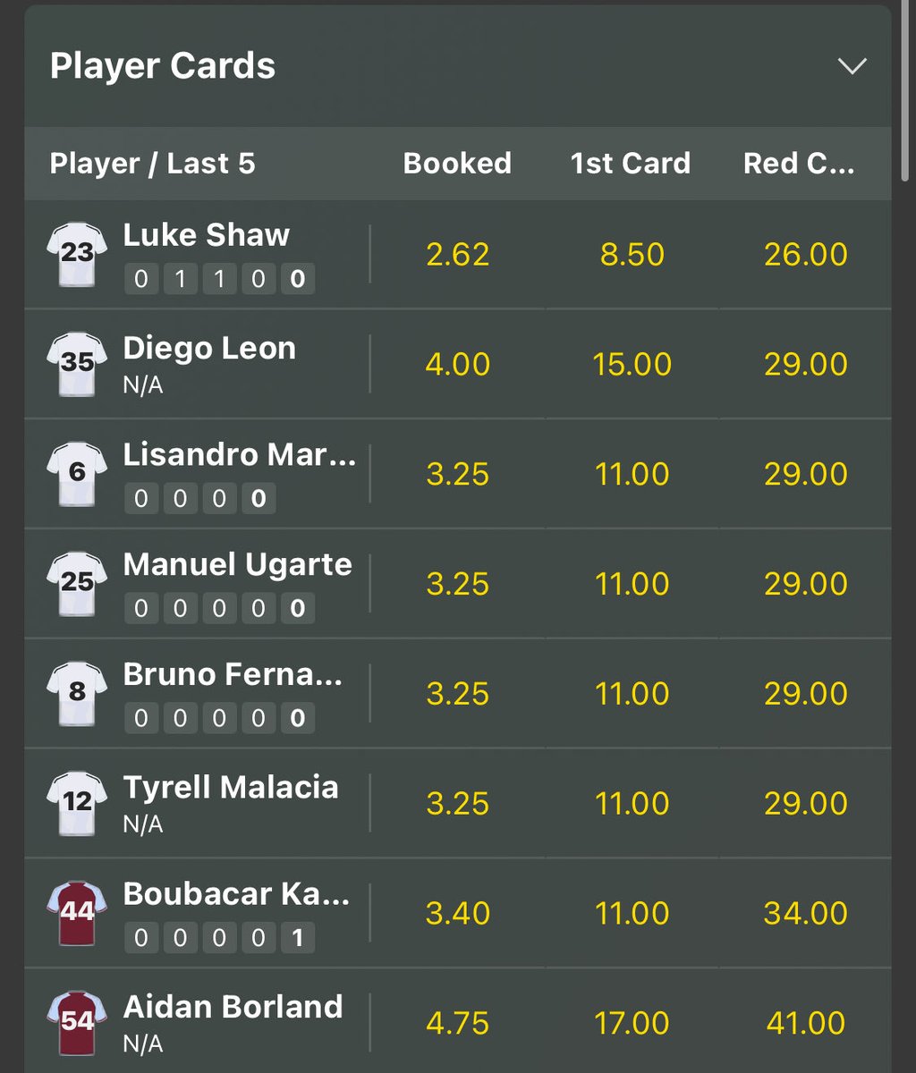 🟨❌ One booking = suspended for the Christmas fixture

These Premier League players are one yellow away this weekend 👇

Aston Villa
• Matty Cash
• Boubacar Kamara

Bournemouth
• Antoine Semenyo
• Álex Jiménez

Brentford
• Nathan Collins

Brighton
• Ferdi Kadioğlu
• Mats