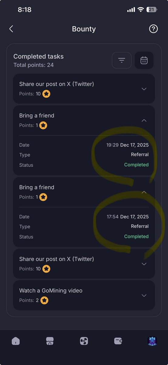aussiehaggie's tweet image. As you can see, two #referrals were added to the list of #referrals today, so a total of 15 referrals were made. Thank you to all my #referrals.😘😘😘😘
It's time to mine #Bitcoin⛏️📈
Create your miner and start earning #BTC like me. 
I'll help you get to a high level😉
✅My