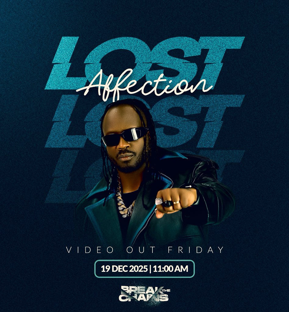 BebeCoolUG's tweet image. Hey fam, tomorrow, December 19, I drop the video for the song, Lost Affection, off my Break The Chains album.
Check out all music platforms, TV stations and vibe to this mega piece of art...
#BreakTheChainsAlbumBebeCool