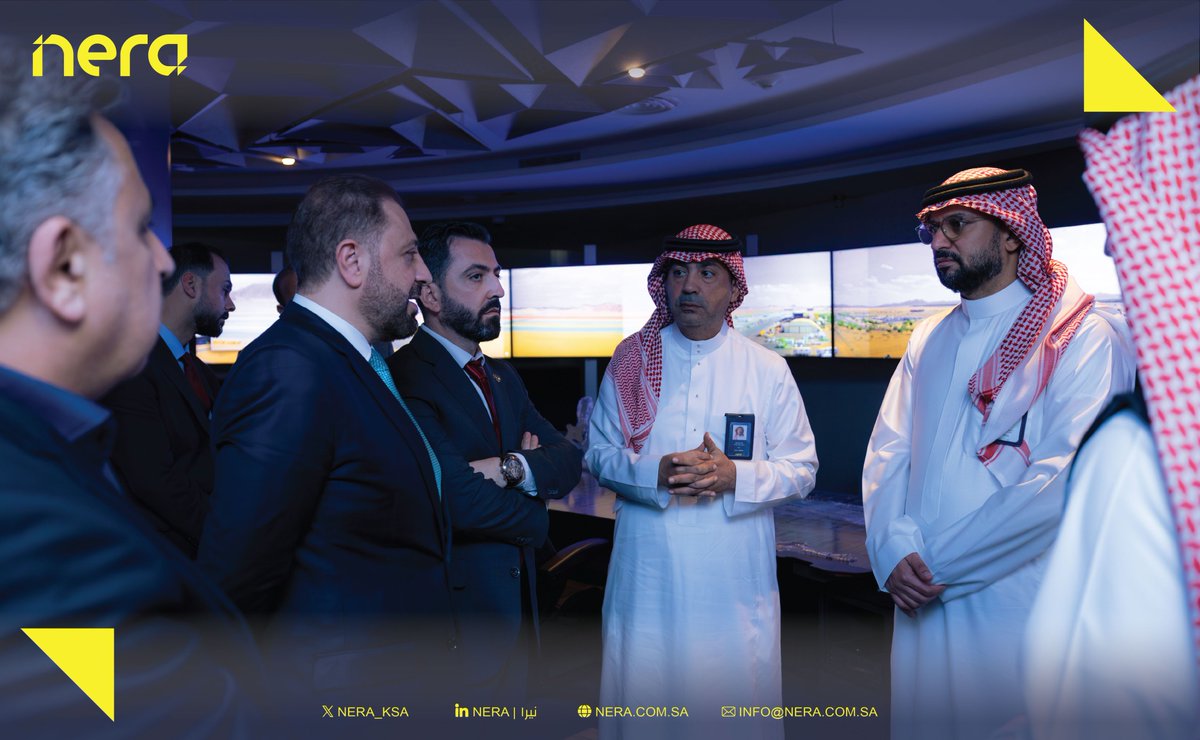 Nera_KSA's tweet photo. استقبل سعادة الرئيس التنفيذي لشركة #نيرا، المهندس خالد عطية، معالي رئيس الهيئة العامة للطيران المدني والنقل الجوي في الجمهورية العربية السورية، الأستاذ عمر الحصري، في المقر الرئيسي لنيرا، حيث جرى استعراض خدمات وحلول نيرا المتقدمة التي تسهم في تعزيز كفاءة العمليات التشغيلية في قطاع الطيران.
Eng. Khalid Attiah, CEO of #NERA, was honored to welcome H.E. Mr. Omar Al-Hosari, President of the General Authority for Civil Aviation and Air Transport of the Syrian Arab Republic, at #NERA headquarters, showcasing NERA’s turnkey services and solutions that enhance operational efficiency across the aviation sector.