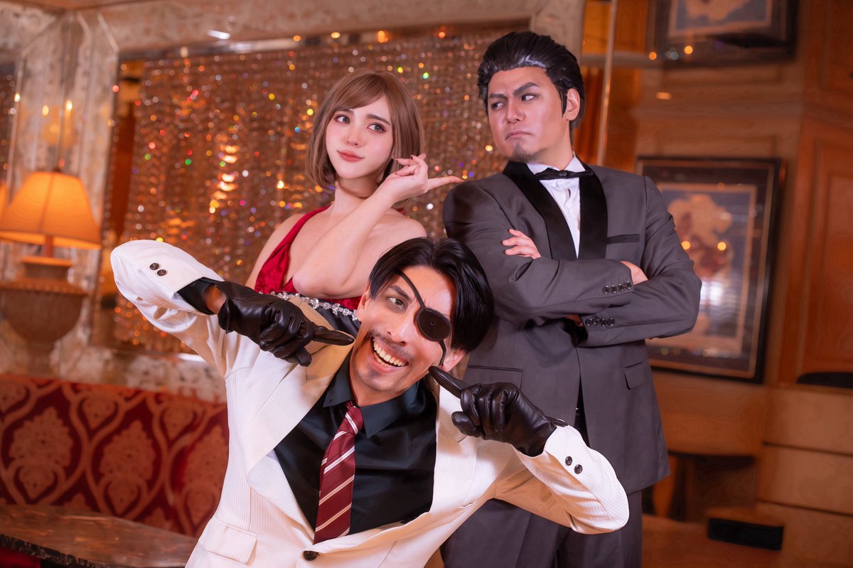⚠️Cosplay
龍が如く極2

宿命の最終決戦、ついに…
　　　スタートや！！

cast
桐生一馬 るや様(<a href="/ruya_ka/">るや@C107②西2 く48b</a> )
キララ JUN様(<a href="/lovely_coron/">JUN🌸</a> )
photo フレア様(<a href="/flare_camera/">フレア📸</a>)
ゴーロ真島 ぱらきん
 #極3販売決定を祝した極2キャバ嬢併せ