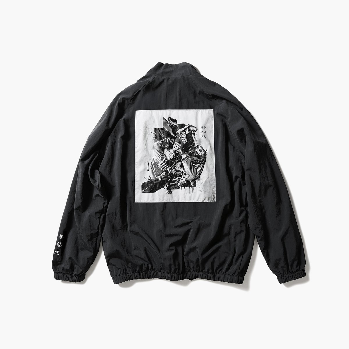 JIU-JITSU MANDALA NYLON BLOUSON color : Black size : M, L, XL