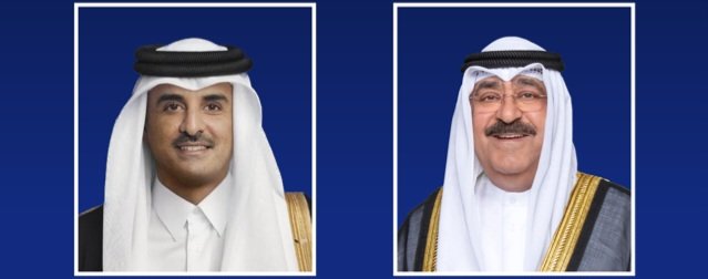 حضرة صاحب السمو أمير البلاد الشيخ مشعل الأحمد الجابر الصباح يبعث ببرقية تهنئة إلى حضرة صاحب السمو الشيخ تميم بن حمد آل ثاني أمير دولة قطر بمناسبة ذكرى اليوم الوطني لدولة قطر 