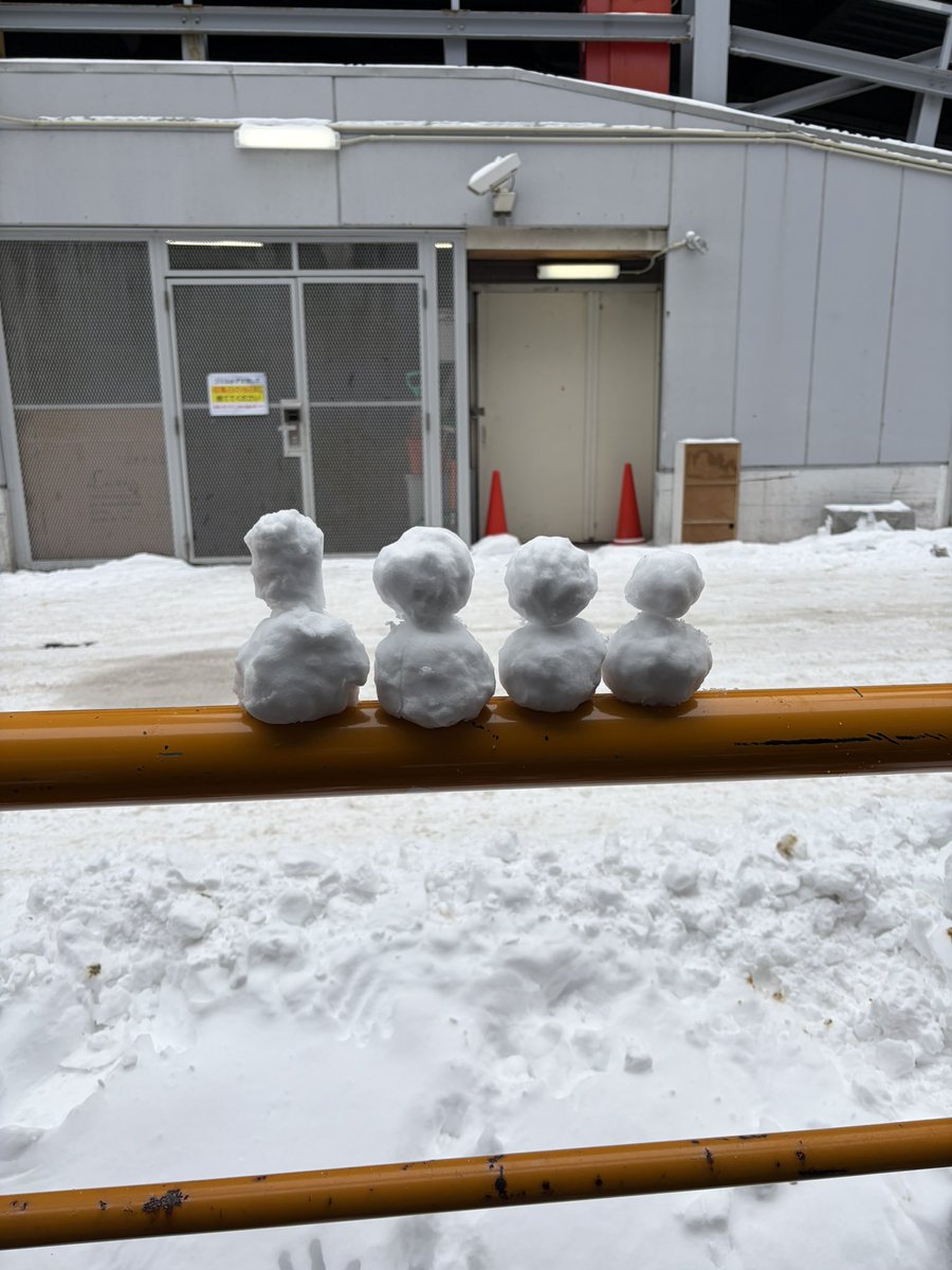 菜乃ちゃんへ 私も北海道行ってたくさん雪だるまつくったよ⛄ ✨