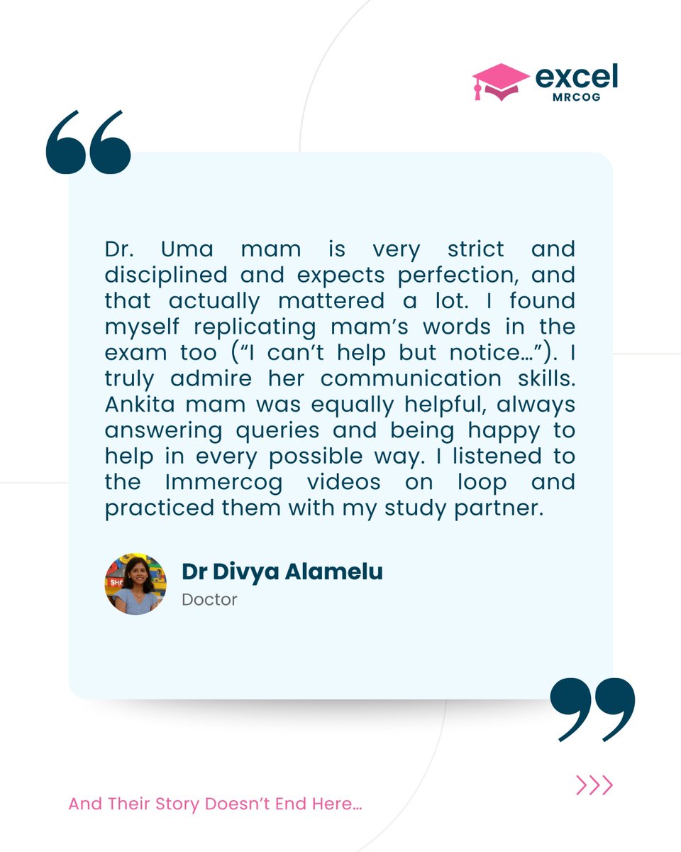 Excel MRCOG tweet media