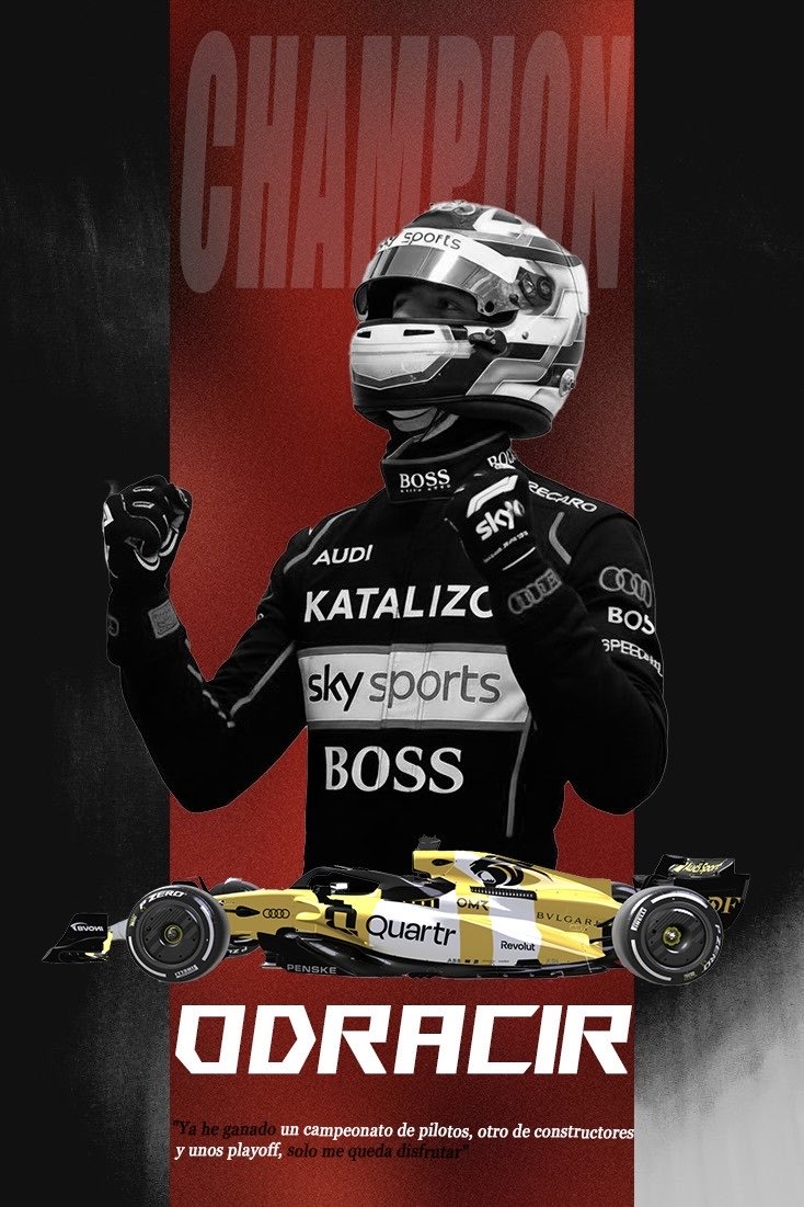 PrimeAudiSimx's tweet image. Odracir deja la escudería.
24 carreras.
12 podios.
5 victorias.
2 títulos.

Números que hablan por sí solos.
Gracias por todo lo aportado al equipo. Te deseamos la mayor de las suertes en el nuevo camino.
En pista seremos rivales, pero el respeto y el apoyo permanecen.