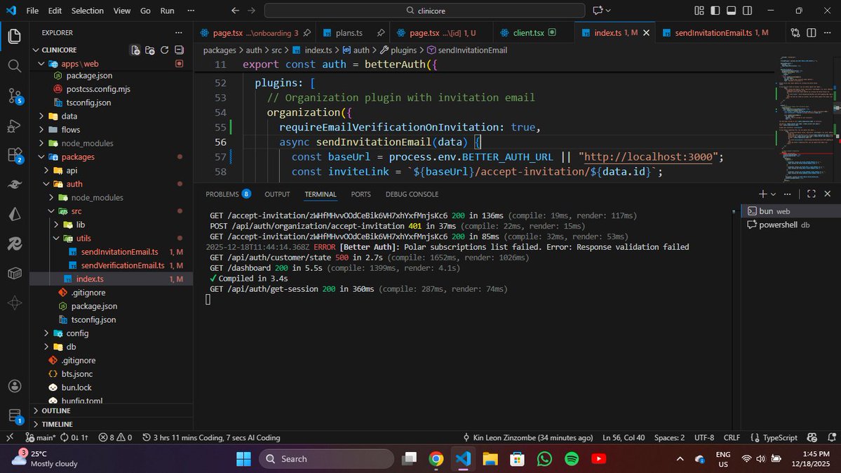codewithkin's tweet image. Building is addictive