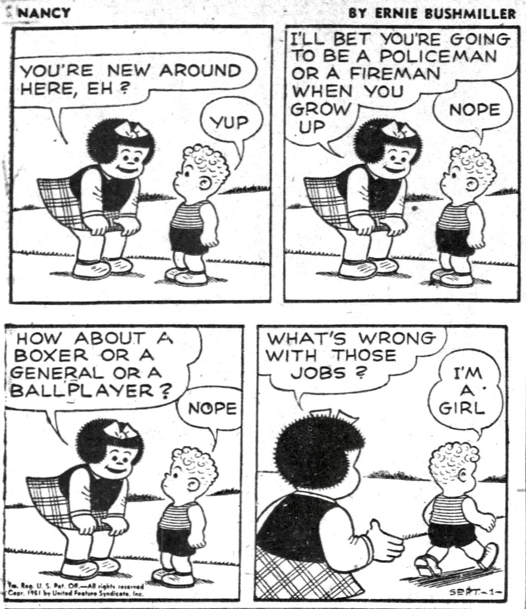 Daily Nancy Comic Strips. tweet media