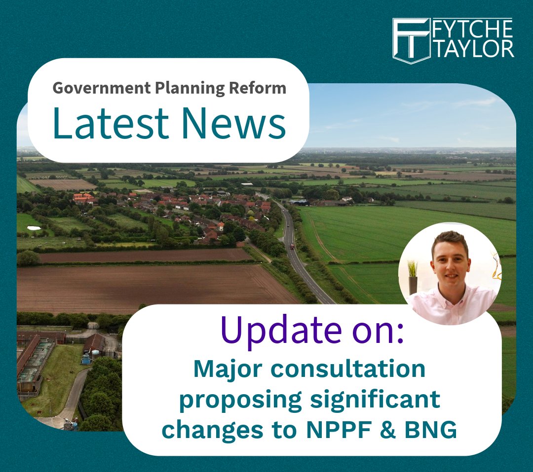 Government planning reform consultation now live.

Proposed NPPF updates and targeted changes to Biodiversity Net Gain could significantly affect SME and brownfield development.

Read what it means and what happens next. ftplan.co.uk/government-pla…

#PlanningReform #NPPF #BNG