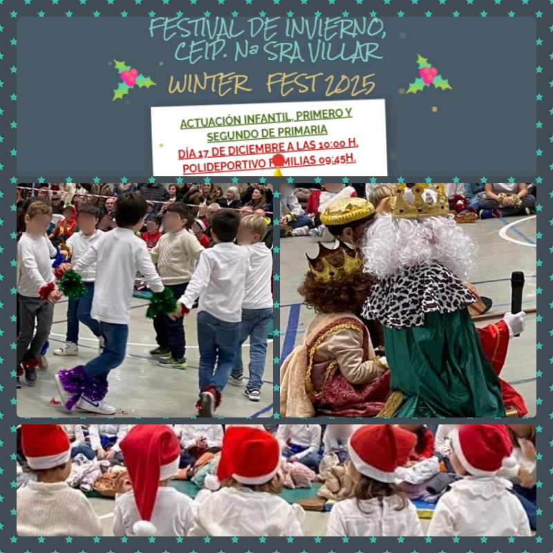 ColeNSVillar's tweet photo. Festival de #Navillar 🌟de E. Infantil, 1º y 2º EP
Grandes! 👏
#TradiciónNavideña #Navillar #micolemola #SoyDelVillar #HacemosArtistas #Navidad2025 https://t.co/gA2T1KOC6H