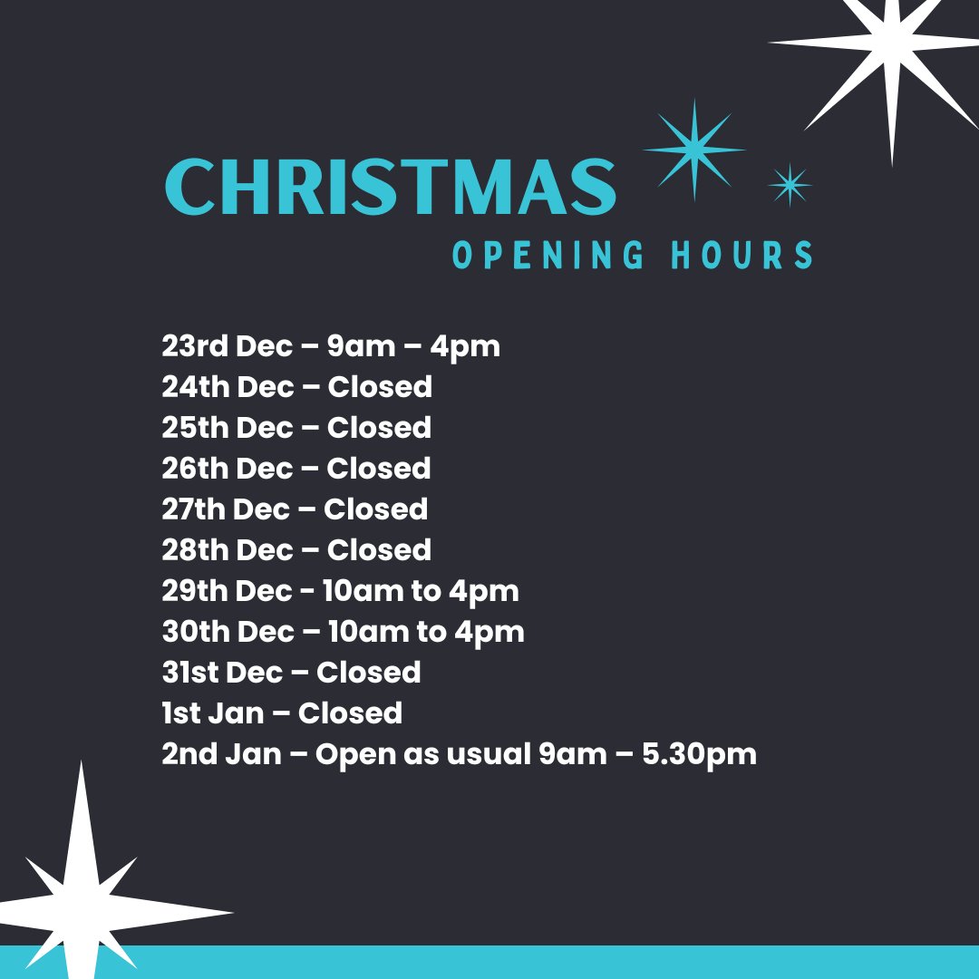 🎄 Here are our Christmas opening hours 🎄

Thanks for your support this year, and we wish you a very Merry Christmas! ✨

#EstateAgents #Christmas #ManchesterProperty