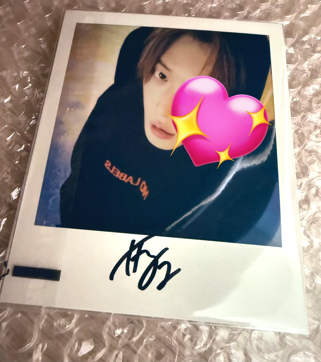 グローバルで当たったサイン入りポラロイドやっと届きました