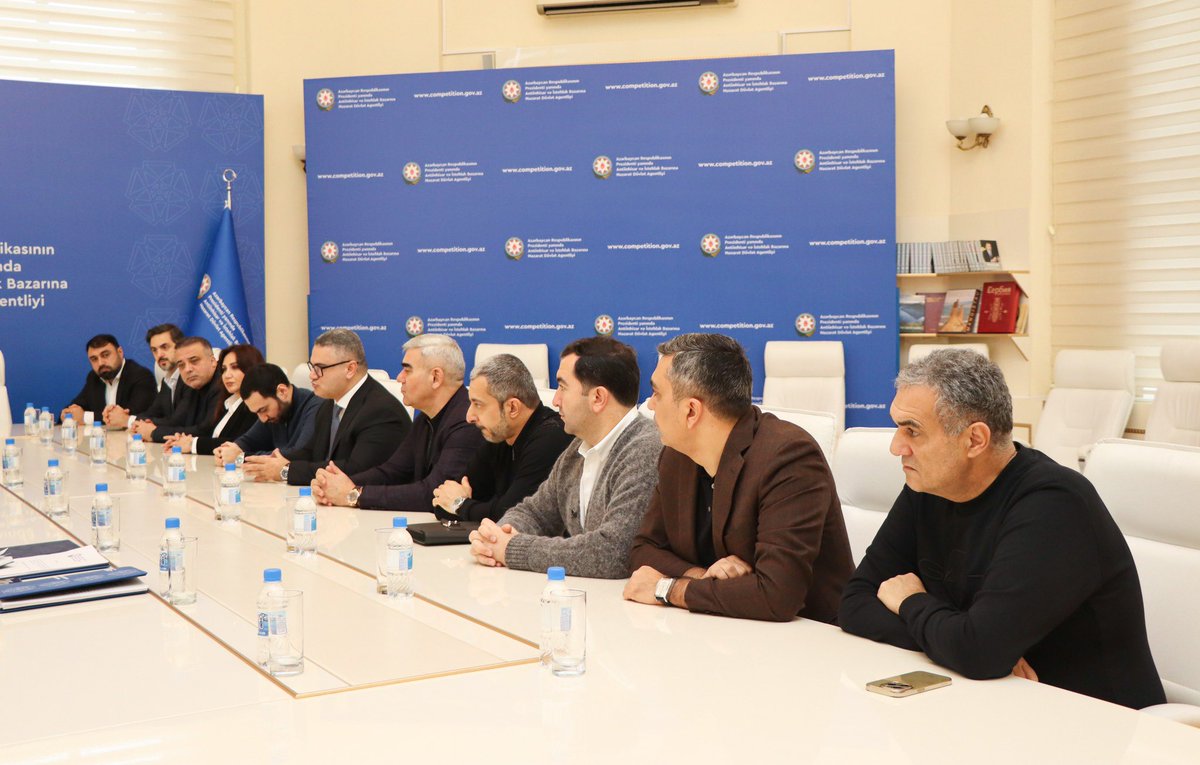 istehlakEkspert's tweet image. Azərbaycan Respublikasının Prezidenti yanında Antiinhisar və İstehlak Bazarına Nəzarət Dövlət Agentliyində Azərbaycan Zərgərlər Assosiasiyasının nümayəndə heyəti ilə görüş keçirilib. 

Ətraflı – ekspertiza.az/post/meeting-j…

#Antiinhisar #CompetitionGovAz