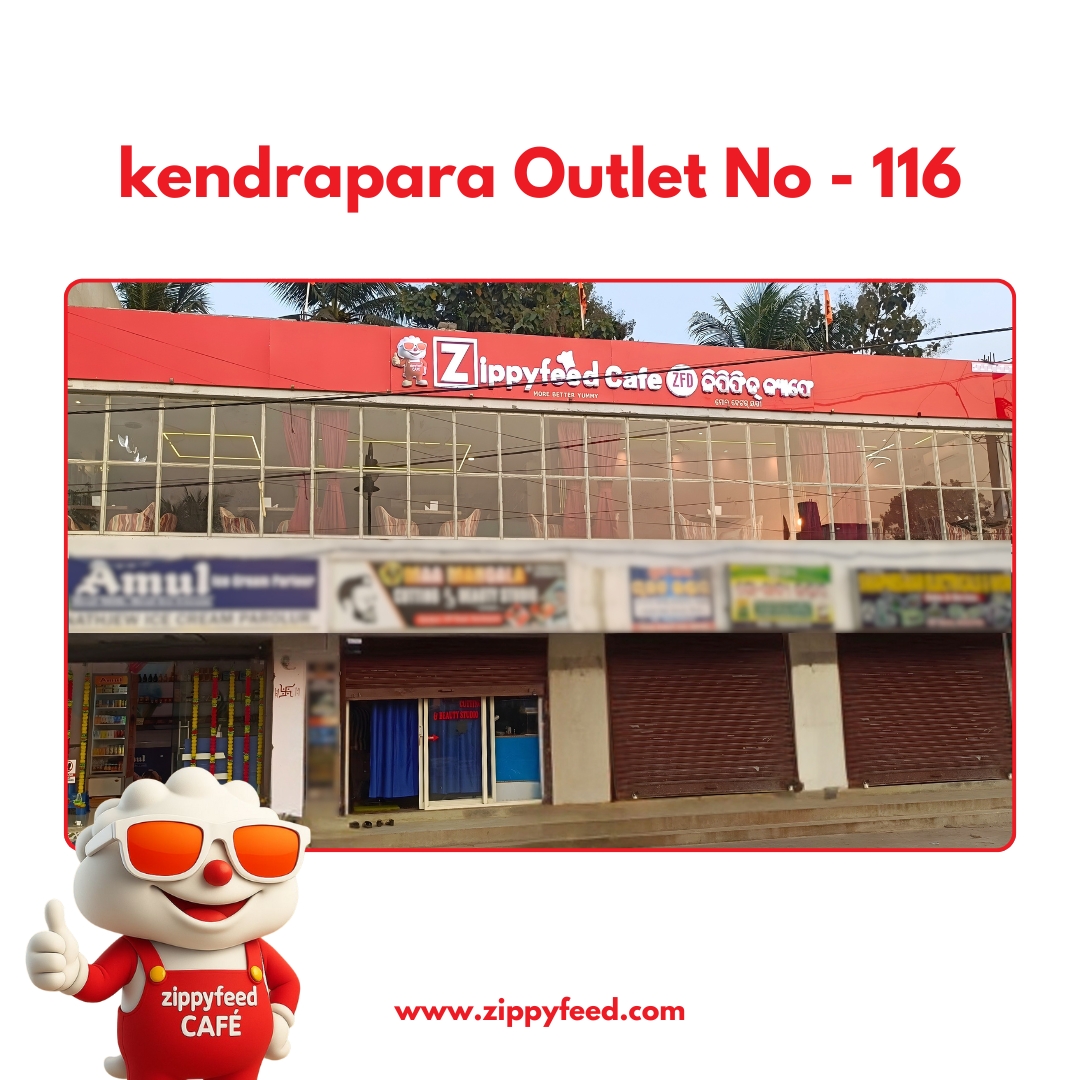ZippyfeedIn's tweet photo. Zippyfeed Kendrapara Outlet No. 116 - great taste, warm vibes, everyday. 🍕☕

#Zippyfeed #kendrapara #Cafe #FoodLovers #odisha #Foodfranchise #franchise https://t.co/Y0iZJnkRjm