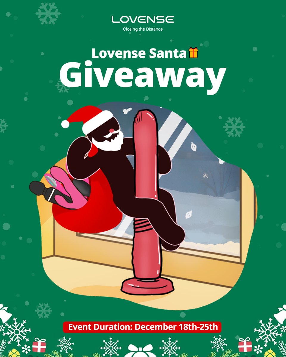 Lovense's tweet image. 🎅 #Christmas Holiday Giveaway! 🎁
Get your wish list ready! Lovense Santa is bringing you the toy of your dreams this Christmas. 📝(excluding Mini &amp;amp; X Machine &amp;amp; Spinel)! 💖

Here’s how to enter:
1️⃣ Follow us @Lovense
2️⃣ Like &amp;amp; Repost this post
3️⃣ Comment below: Which Lovense toy…
