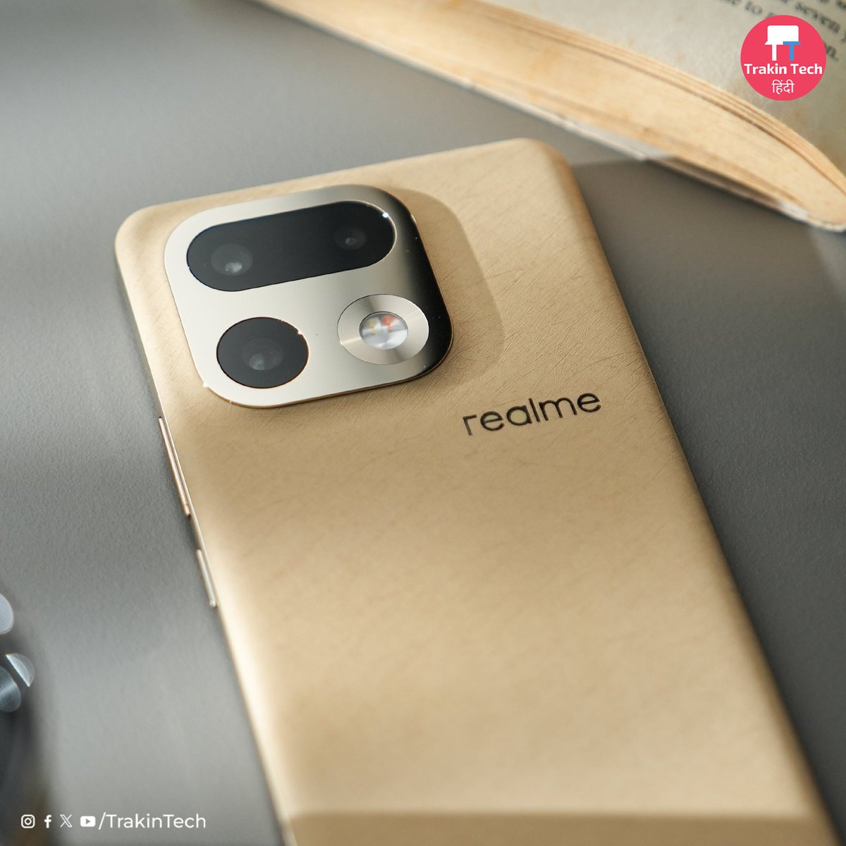 TrakinTech's tweet photo. The realme 16 Pro+ just landed in our studio and we have a lot to say about its design.

But before that, tell us what do you think about it?🤔 https://t.co/69X7jZutUe