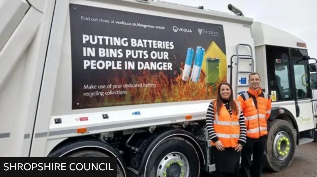 WasteBadger's tweet image. #Shropshire warning over dangerous waste after fires break out bbc.co.uk/news/articles/…
#WasteFire 
#Vapes #WEEE #Batteries #GasCanisters