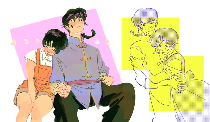 ranma and akane... the cutest ever... #ranma