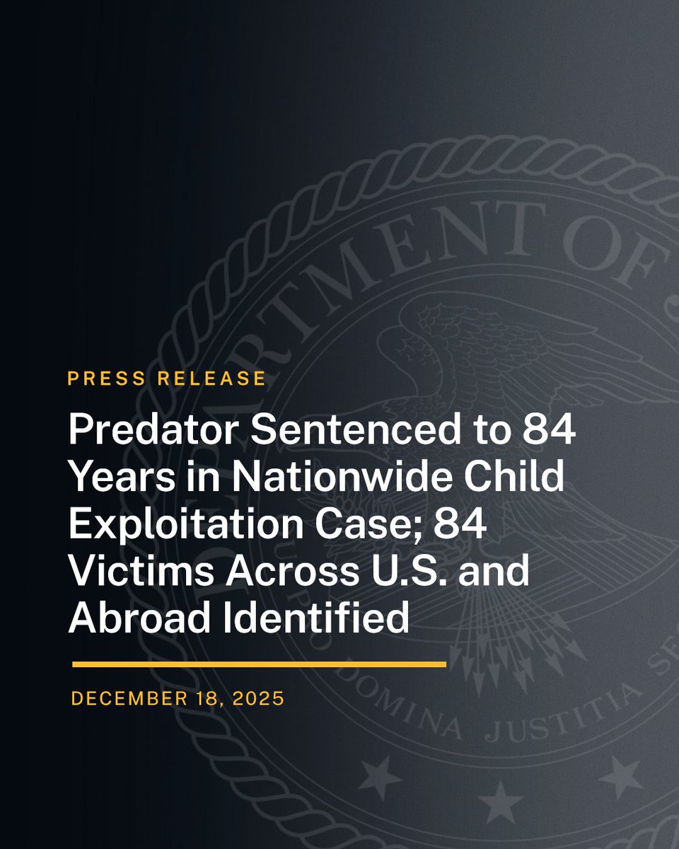 Austin Ryan Lauless, 31, of Colorado, has been sentenced to 84 years in federal  prison, followed by a lifetime of supervised release. In September 2025,  Lauless pleaded guilty to 13 counts of