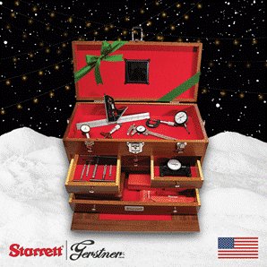 Starrett | Gerstner Tool Chest – Holiday Themed

Here’s the ultimate holiday gift for the quintessential craftsman!  An absolute heirloom treasure for machinists, fine woodworkers,  collectors, DIYers and more. There’s only 5 days remaining to order this  classic, Limited-Edition