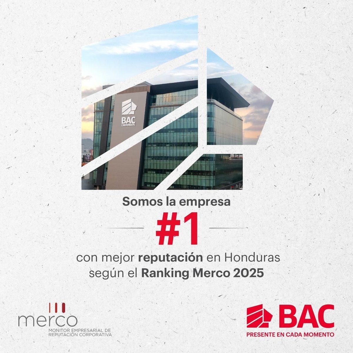 ¡Reconocemos la excelencia empresarial en Honduras! 🇭🇳

El #COHEP felicita a @<a href="/baccredomaticho/">BAC Honduras</a> por haber sido reconocida como la empresa con mejor reputación en el país según el Monitor Empresarial Merco 2025.

Este logro no solo celebra su trayectoria, sino que reafirma la