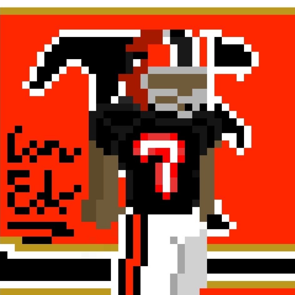 Dat_boiConnor's tweet photo. Been a pretty big @AtlantaFalcons fan for sometime so ima leave these here (Art inspired by Madden 97 &amp; 99 respectively.)
@Bijan5Robinson @KirkCousins8 https://t.co/HpMi6ChVmD