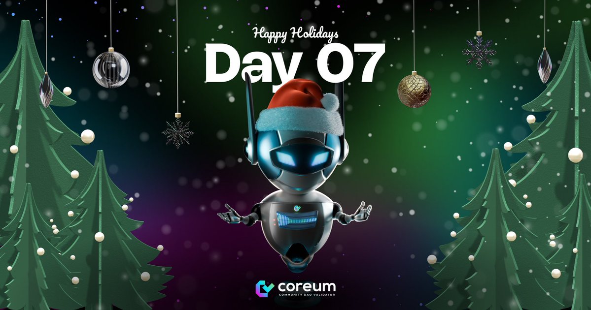 7 Days of Christmas with Coreum Community DAO 🎄🎁

We’re counting down to Christmas with daily giveaways to spread holiday cheer.

Prizes include $COREUM tokens, $CCD tokens, and exclusive <a href="/CoreumPunks/">Coreum Punks</a> NFTs. 

To enter today’s draw &amp; stay eligible all 12 days:
❤️ Like
🔄 Retweet