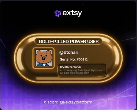Just uncovered my EXTSY Pill 

Entering the smart money app powering everyday crypto by @extsyPlatform.

Which Pill did you reveal?

discord.gg/extsyplatform