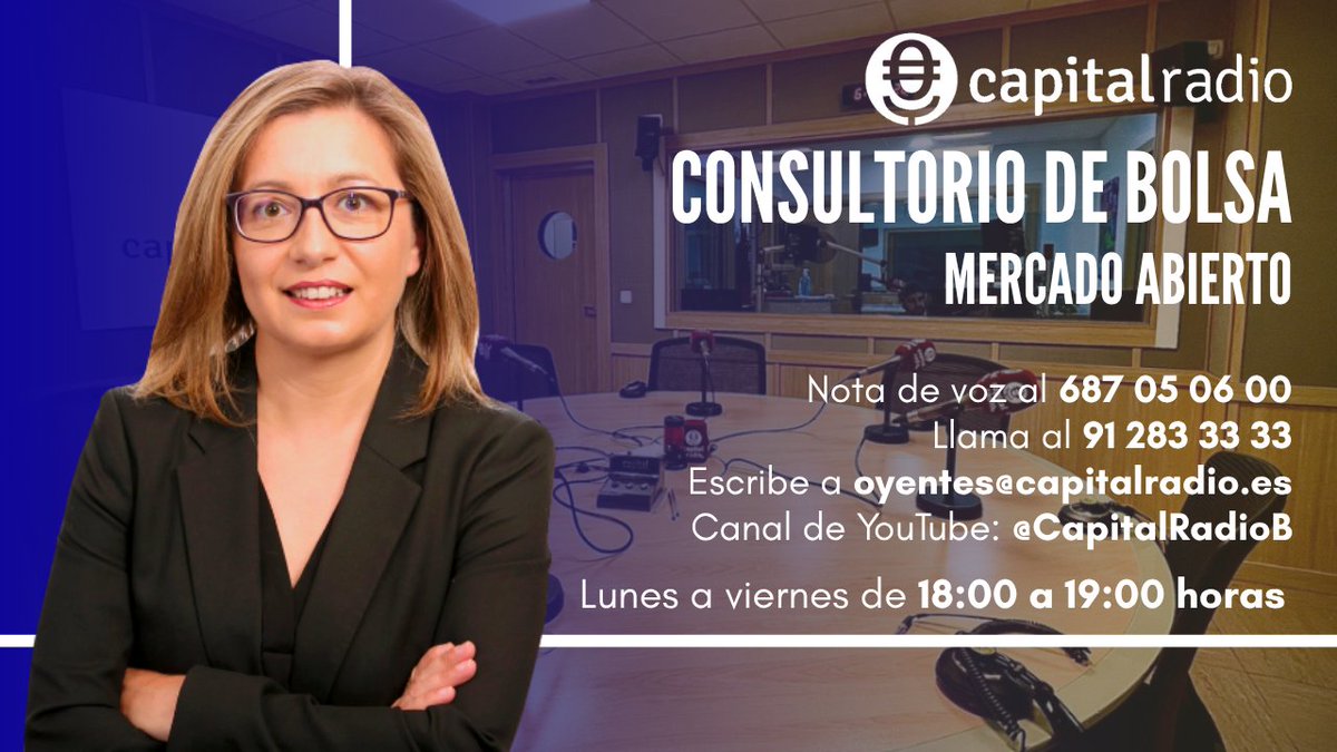 🔴#Consultorio | Hasta las 7 de la tarde, respondemos a tus dudas de bolsa e inversión.

Hoy con:
-Paco Pérez <a href="/pakotrading/">Paco Pérez-Formador Análisis de gráficos de Bolsa</a>, analista técnico
-<a href="/JorgeDelCanto1/">Jorge Del Canto</a> asesor financiero en delcanto.es

Envía ya tus dudas!!
📻capitalradio.es/directo
📺youtube.com/watch?v=Hq2BMu…