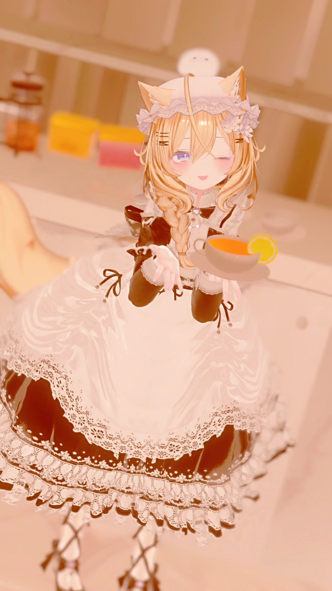 ご主人様~ お茶はいかがですか？

#VRChat 
#Milfy3D