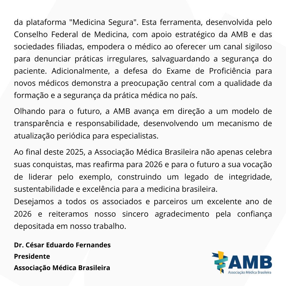Associação Médica Brasileira tweet media