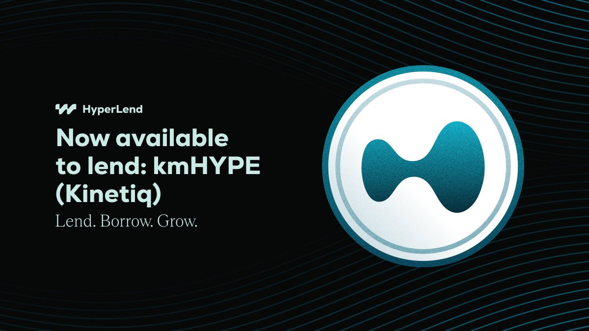 NEW ASSET LISTING: kmHYPE by <a href="/kinetiq_xyz/">Kinetiq</a> 

You can now borrow $HYPE against your kmHYPE and loop it.