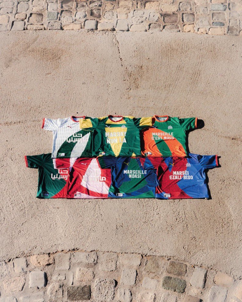 The way the 7 shirts come together to form the  <a href="/OM_Officiel/">Olympique de Marseille</a> crest 👏