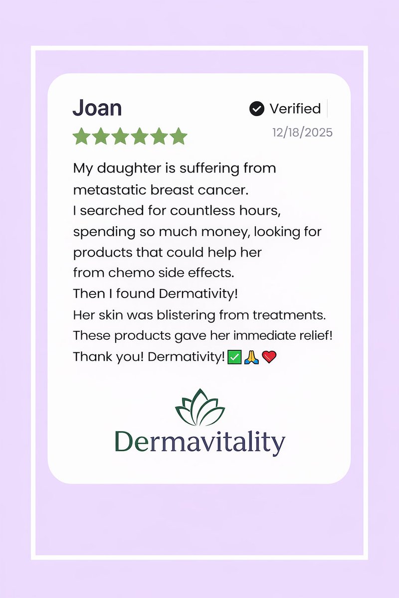 When skin is compromised by cancer treatment, finding gentle relief matters. dermavitality.com/.../dermavital…...  #Cancer #Skincare