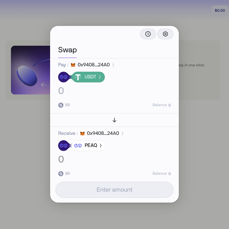 peaq's tweet photo. Bridge, swap, and earn from staking, liquidity mining, and tokenized machines

Live in its beta, peaq app is your gateway into the Machine Economy

🔗 https://t.co/e90LEyKWcU