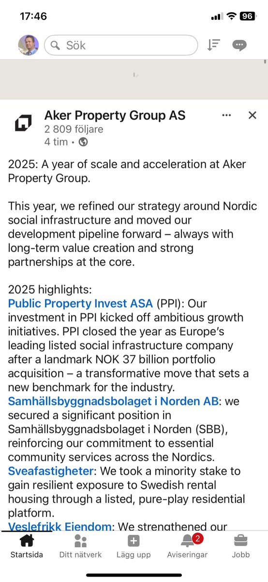 JMGfredriksson's tweet image. Spännande tider med Aker  som ny storägare i SBB - Det blir ett intressant 2026 för alla som äger SBB🇸🇪 🇳🇴 #Aker #SBB