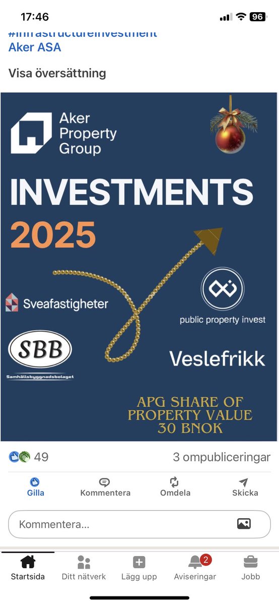JMGfredriksson's tweet image. Spännande tider med Aker  som ny storägare i SBB - Det blir ett intressant 2026 för alla som äger SBB🇸🇪 🇳🇴 #Aker #SBB