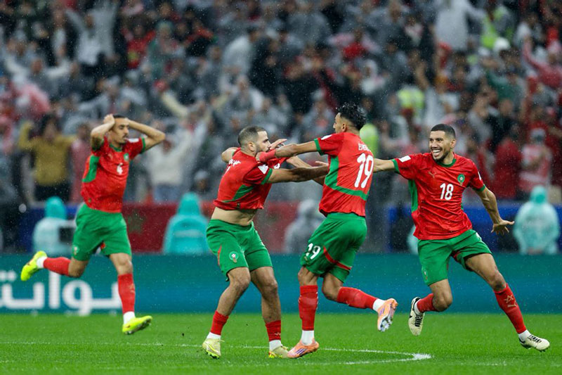 نهاية الشوط الأول.. المغرب يتقدم بهدف على الأردن في نهائي كأس العرب 