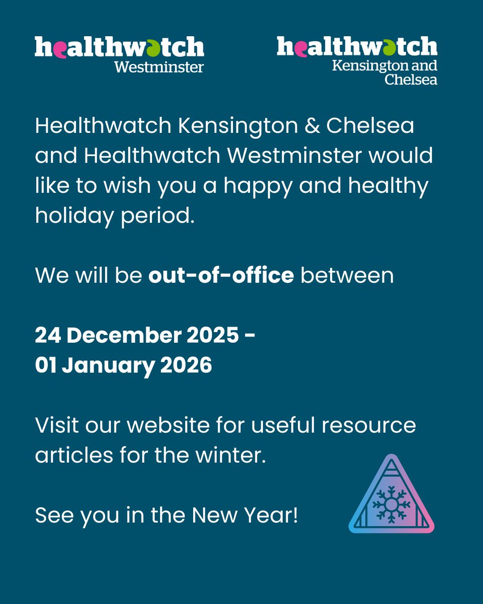 Healthwatch Kensington and Chelsea tweet media