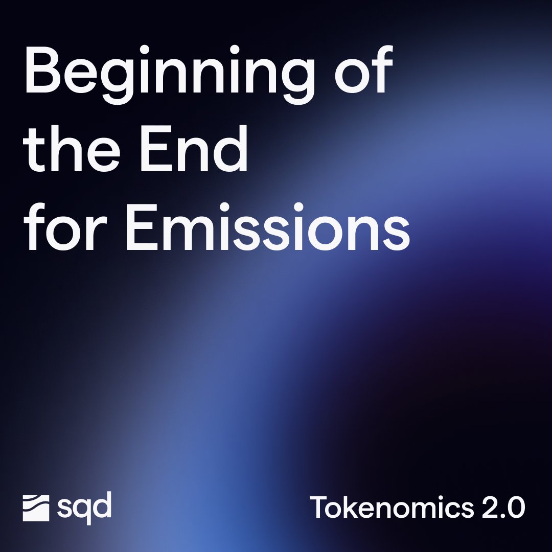 helloSQD's tweet image. Beginning of the end for emissions.

Tokenomics 2.0 moves $SQD from emissions-only rewards to a more sustainable, usage-driven incentive model with a new protocol feedback loop.

Full details soon.