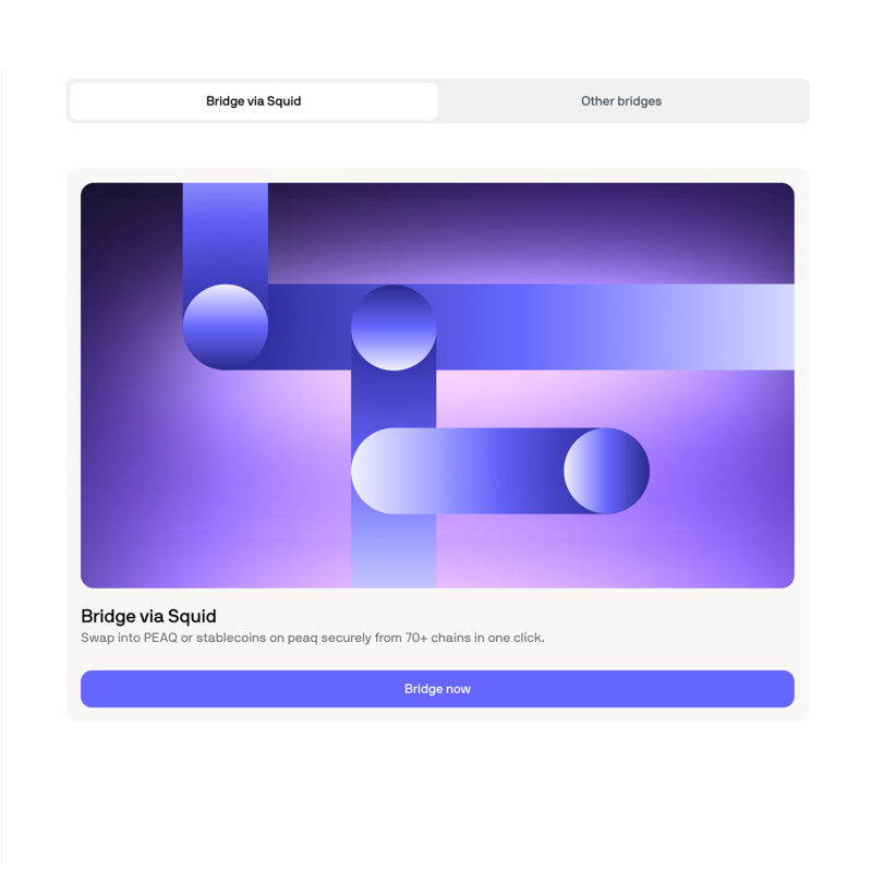 peaq's tweet photo. Bridge, swap, and earn from staking, liquidity mining, and tokenized machines

Live in its beta, peaq app is your gateway into the Machine Economy

🔗 https://t.co/e90LEyKWcU
