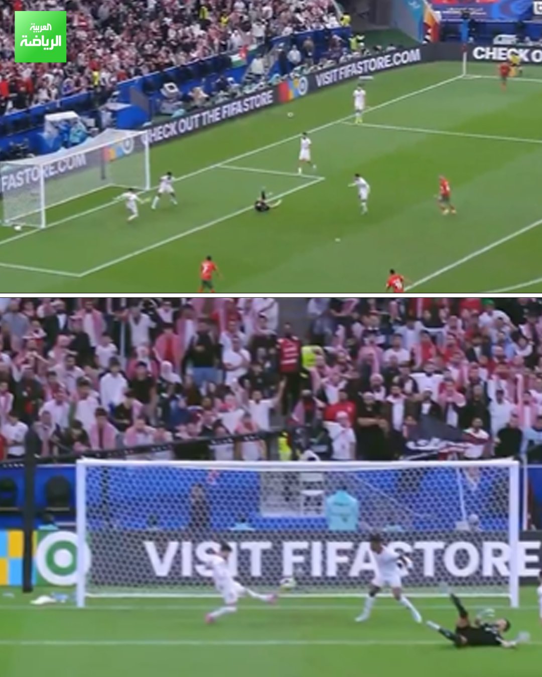 عصام السميري يبقي على حظوظ الأردن وينقذ فرصة هدف ثان محقق للمغرب من على خط المرمى 