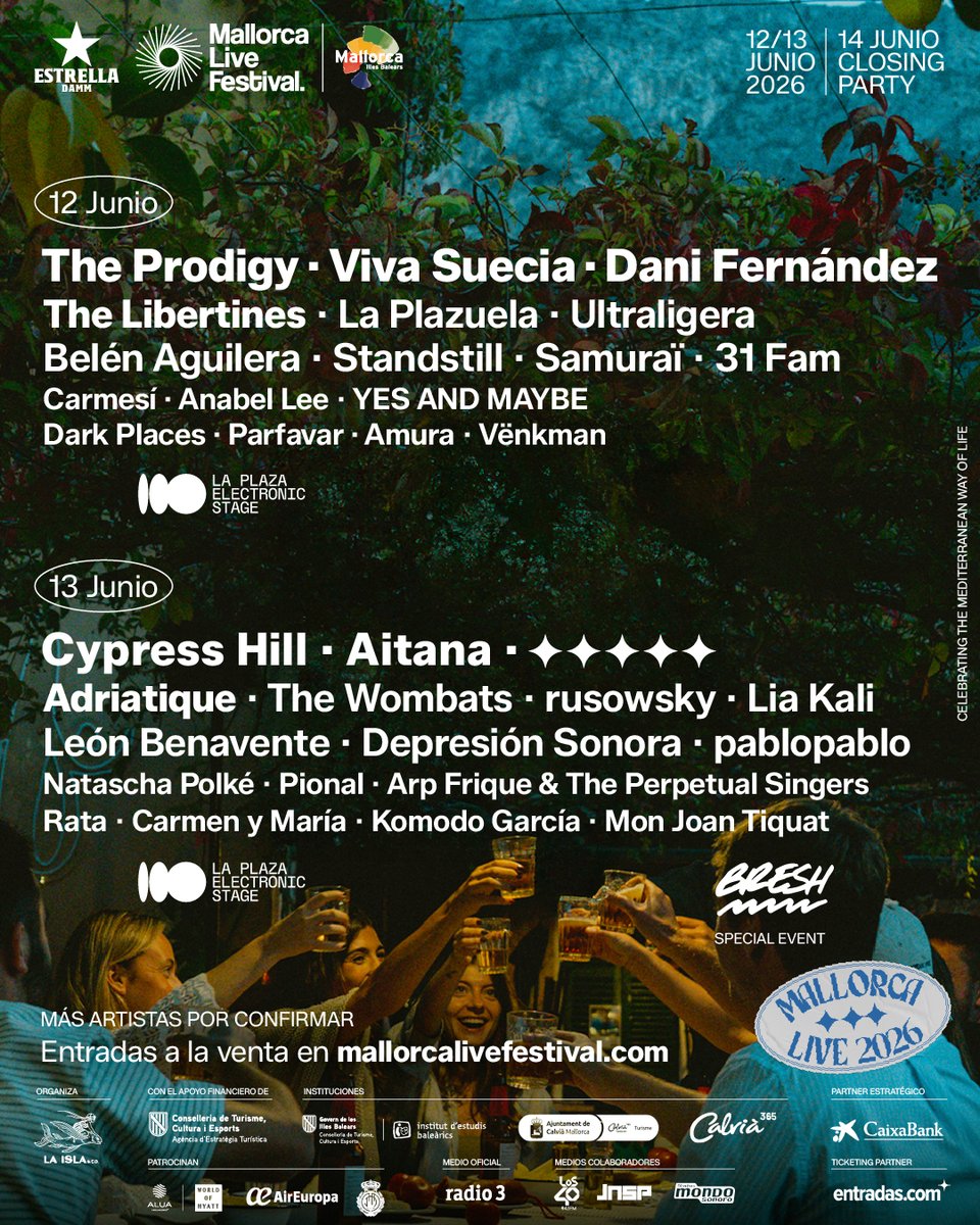 itsyesandmaybe's tweet photo. Mallorca.
A new stop appears on the map.
We’re really excited to add this show to our summer tour next year.
YES AND MAYBE live at @mallorcalivefes
12 de junio https://t.co/bB3CaE85EV