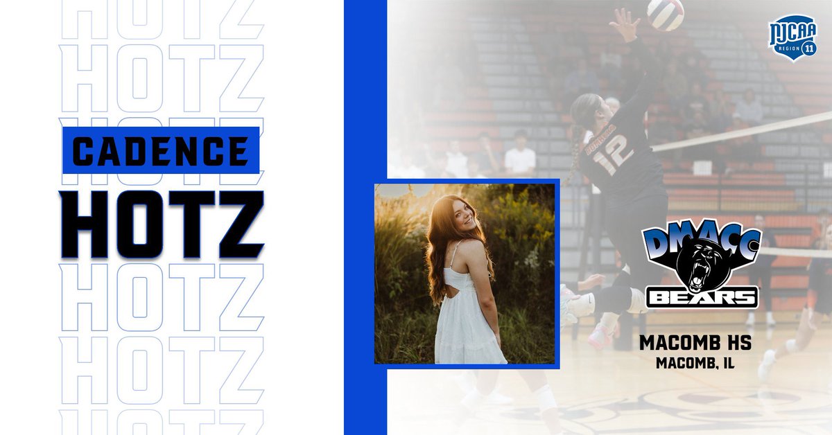 DMACCVB's tweet image. Congratulations to Cadence Hotz from Macomb HS on her commitment to DMACC Volleyball!!! 

Welcome to the family! 🐻🏐