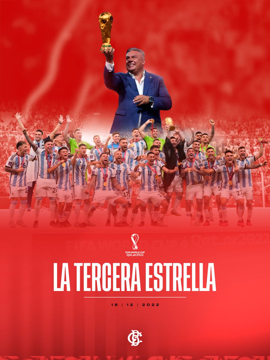 barracascentral's tweet image. ❤️ Un 18 de diciembre inolvidable para toda la República Argentina y todos los que aman este deporte. Una Selección que nos hizo emocionar y logró la tan deseada Copa del Mundo en Qatar.

🇦🇷 Gracias a los jugadores, cuerpo técnico, dirigentes y staff por la gloria eterna.

⭐️ La…