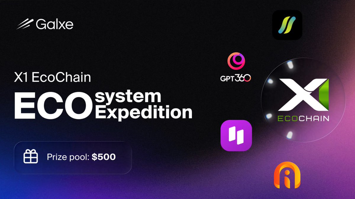X1_EcoChain's tweet image. X1 ECOsystem Expedition is now live on Galxe!

🗓 Dates: December 18, 2025 - January 1, 2026
💸 Prize Pool: $500 USDT
🏆 20 winners each will receive 25 USDT, chosen via raffle system

👉 Start your expedition: app.galxe.com/quest/x1ecocha…

A 2-week quest campaign with ecosystem…