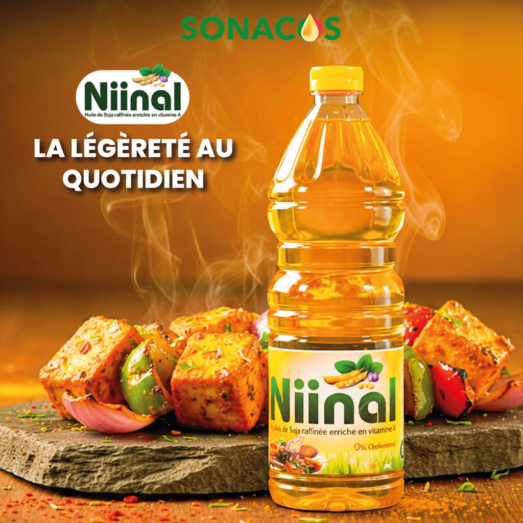 SonacosS's tweet photo. Une cuisine saine, c’est avant tout une huile de qualité.
NIINAL est légère, équilibrée et adaptée à tous vos plats.
#niinal #SONACOS #senegal https://t.co/VYetKps5xk