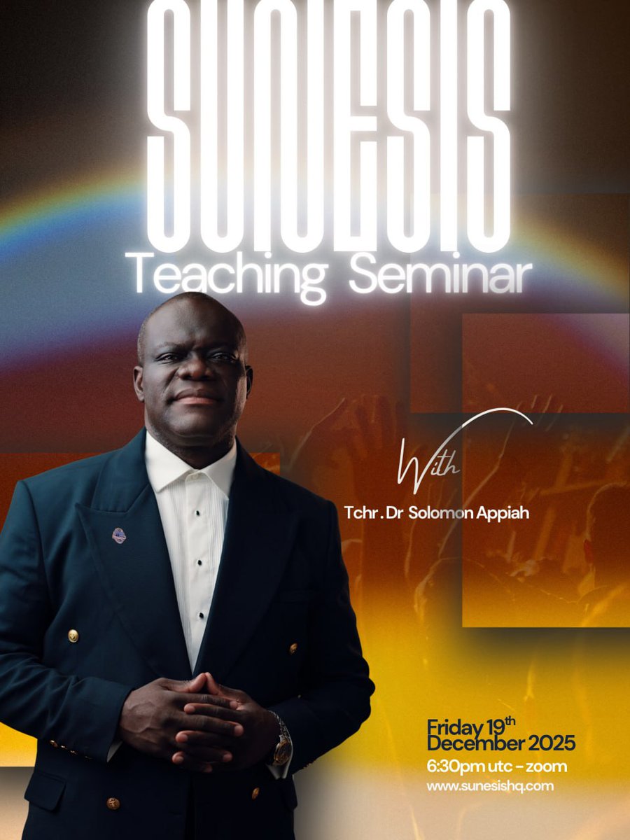 SunesisLearning's tweet image. 🗣𝐈𝐍𝐕𝐈𝐓𝐀𝐓𝐈𝐎𝐍 𝐓𝐎 𝐁𝐈𝐁𝐋𝐄 𝐓𝐄𝐀𝐂𝐇𝐈𝐍𝐆 𝐒𝐄𝐌𝐈𝐍𝐀𝐑

🗓 December 12, 2025
🇬🇭 6:30PM UTC  🇹🇹 2:30PM  

 🔗𝐑𝐄𝐆𝐈𝐒𝐓𝐄𝐑 𝐕𝐈𝐀 𝐓𝐄𝐋𝐄𝐆𝐑𝐀𝐌 - 𝐒𝐮𝐧𝐞𝐬𝐢𝐬 𝐍𝐚𝐭𝐢𝐨𝐧

sunesislearninginitiative.com

#SunesisTeachingSeminar
#SunesisLearning
#DidaskalosSolomon