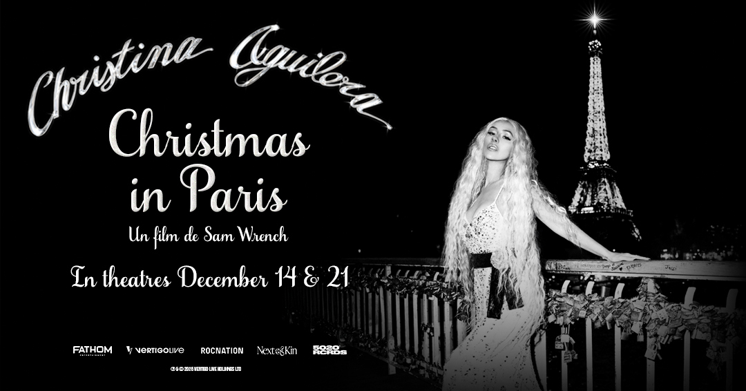 Take a break from your holiday shopping! You can still catch CHRISTINA AGUILERA: CHRISTMAS IN PARIS this Sunday!