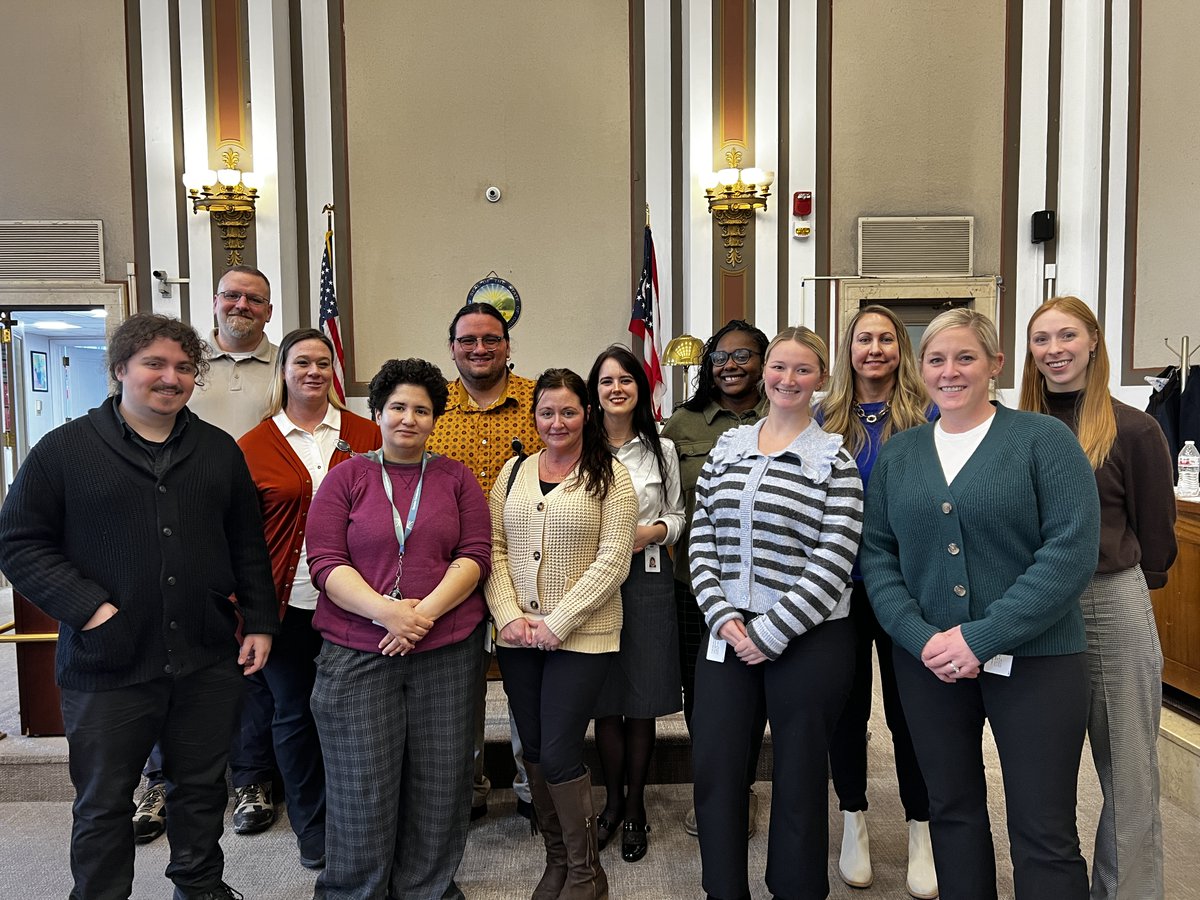 GCBHS's tweet image. Hamilton County Mental Health Court graduated thirteen clients yesterday in an emotional ceremony (#GCBHS staff pictured). Congrats to those who completed this difficult but rewarding program, which several judges even admitted, “is not easy.” You are all #LIFEchanging!